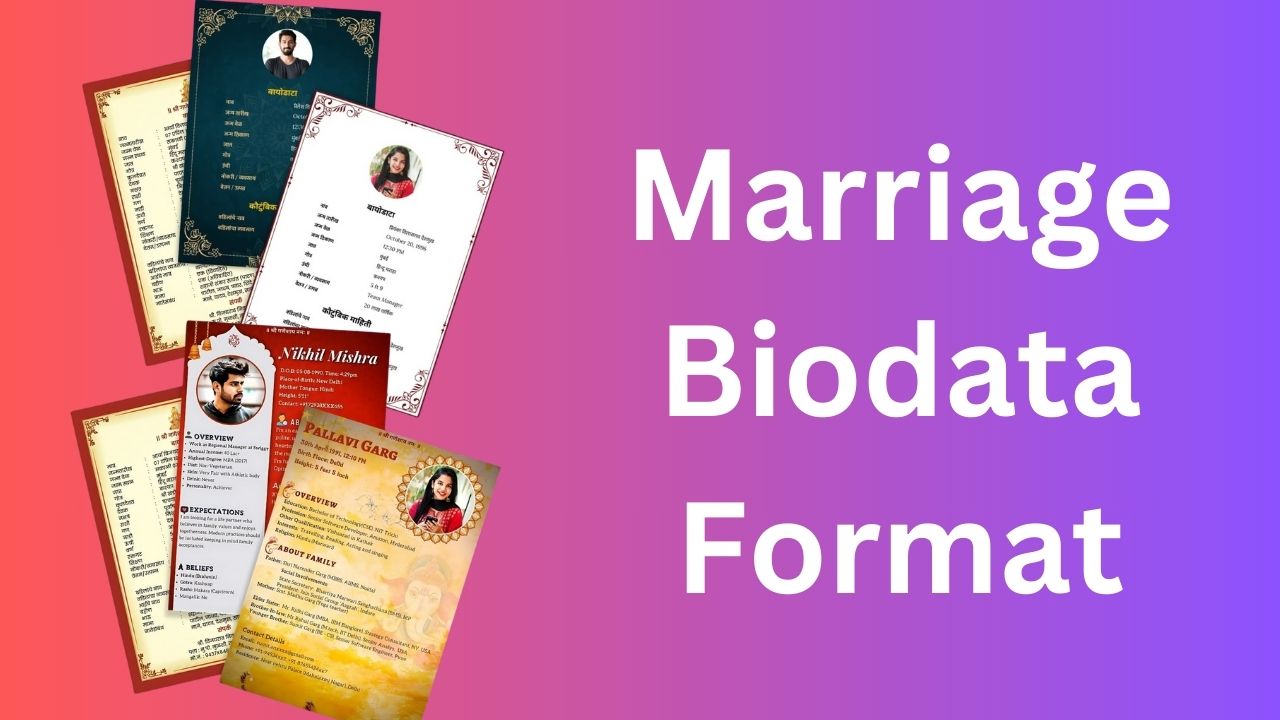 Marriage Biodata Format